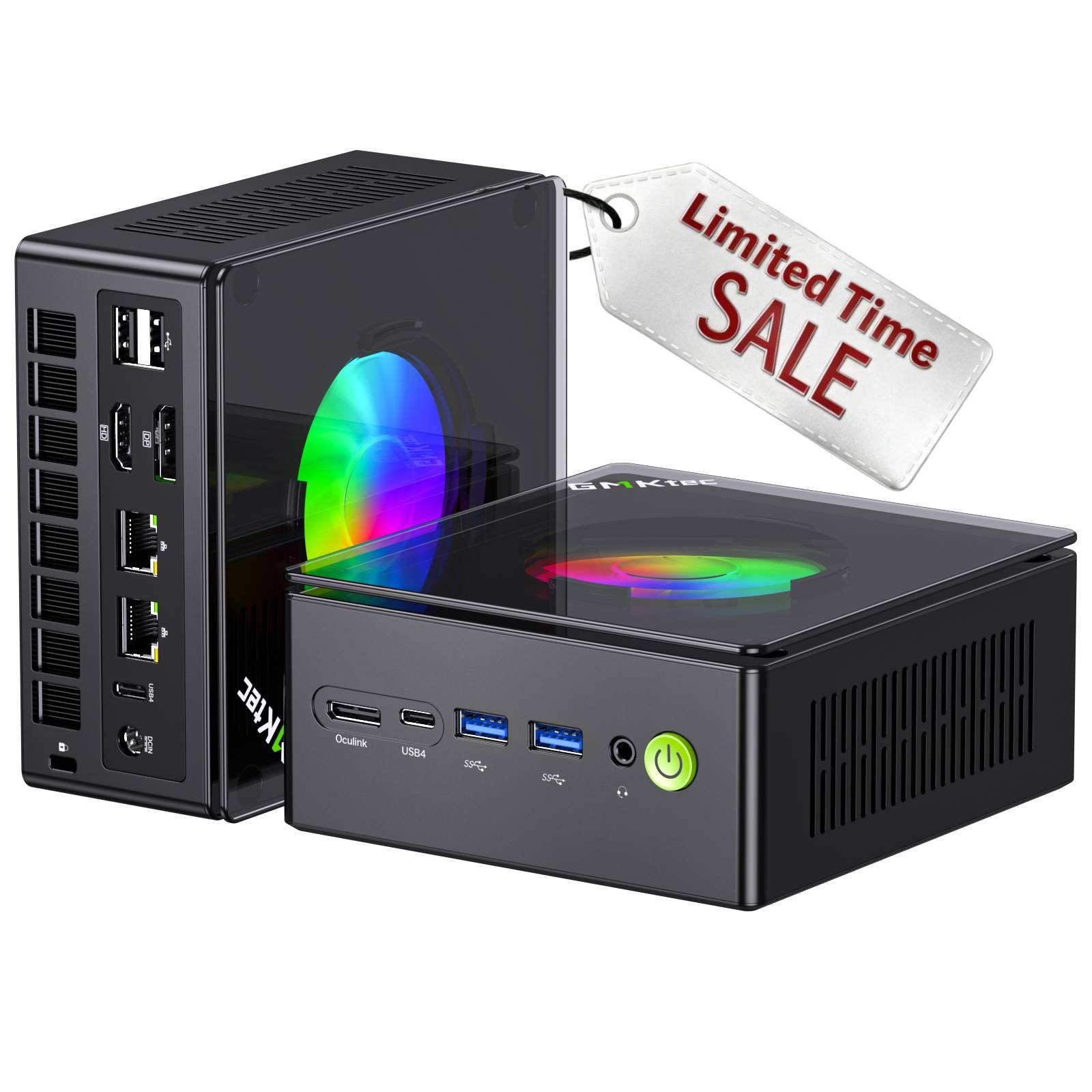 GMKtec K11 Mini PC Gaming Ryzen 9 8945HS 32GB DDR5 RAM 2TB SSD Oculink Port