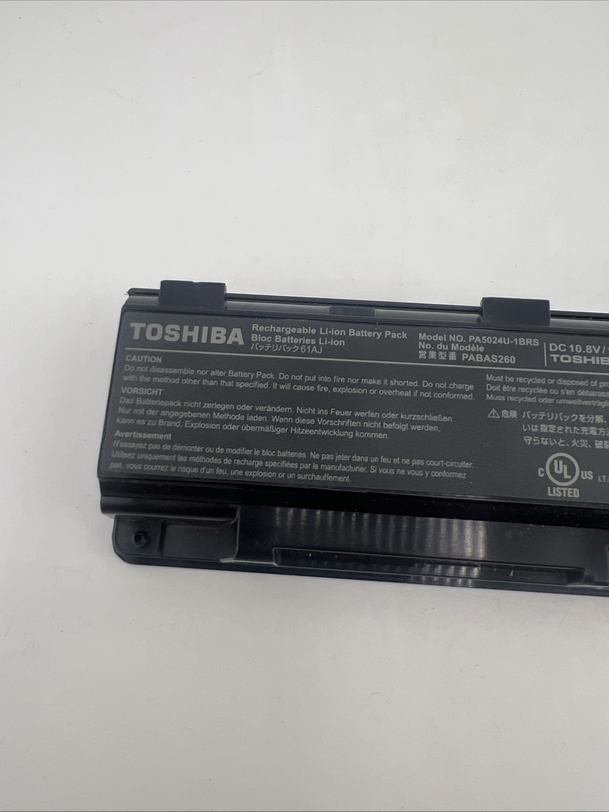 Toshiba PA5024U-1BRS Battery For Toshiba Satellite C850 PABAS260 C55T C855D 48WH
