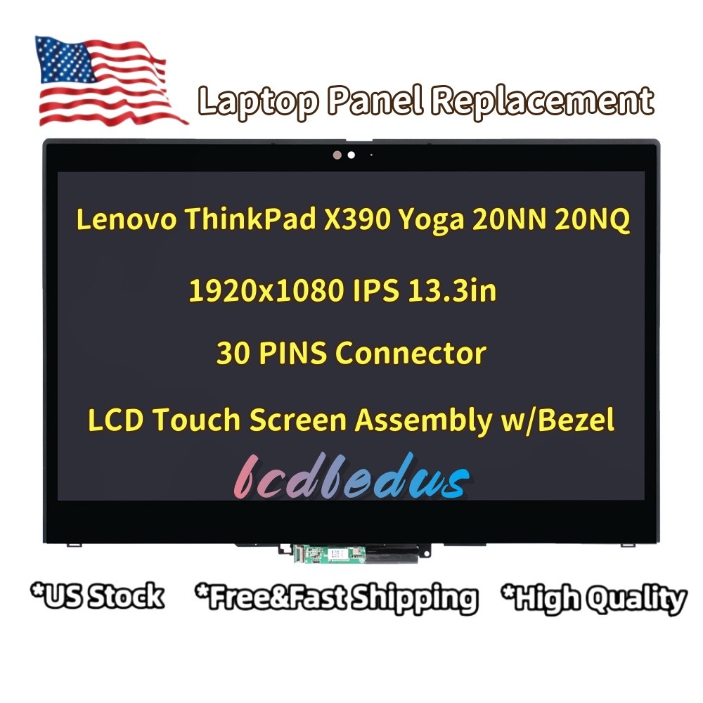 Lenovo ThinkPad X390 Yoga Lcd Touch Screen Assembly w/ Bezel 13.3″ FHD 02HM858