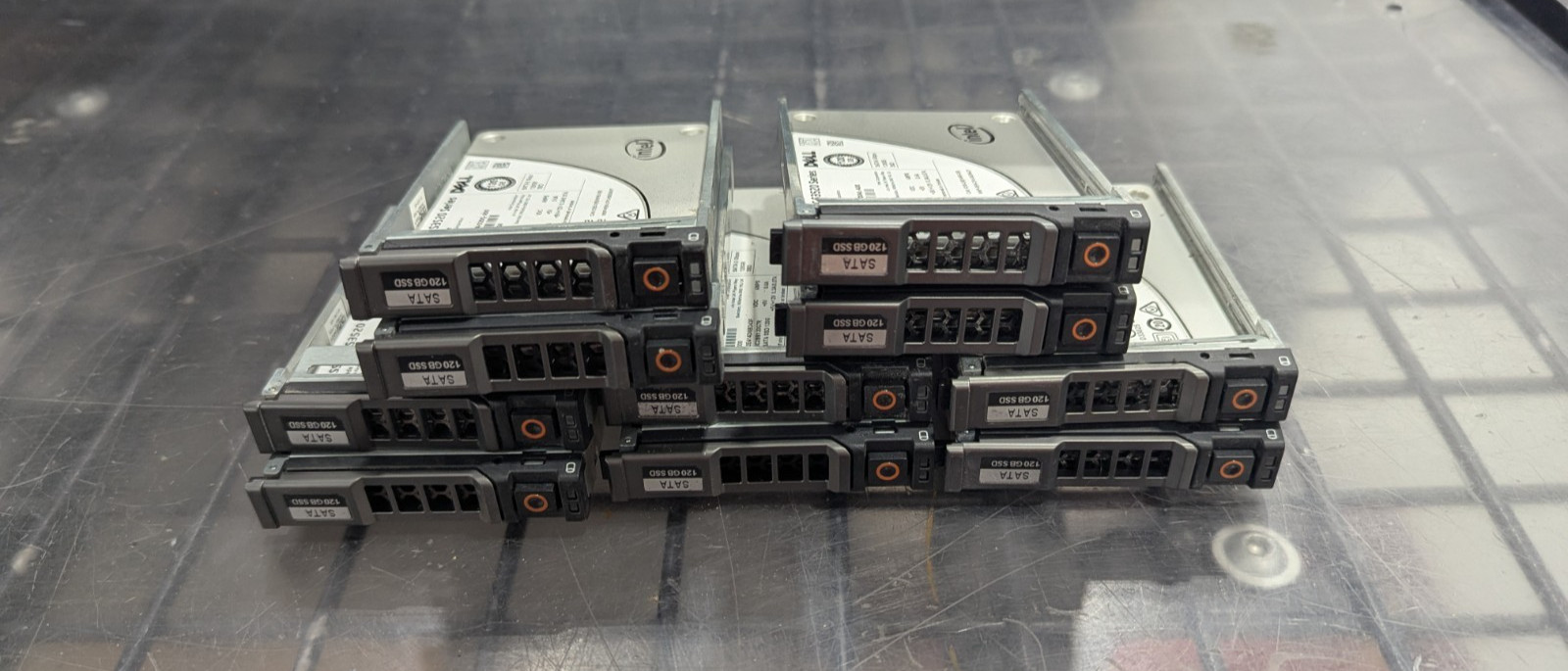 Lot of 10 Dell 394XT 120GB 2.5″ SATA Enterprise SSD 95% Health or Greater