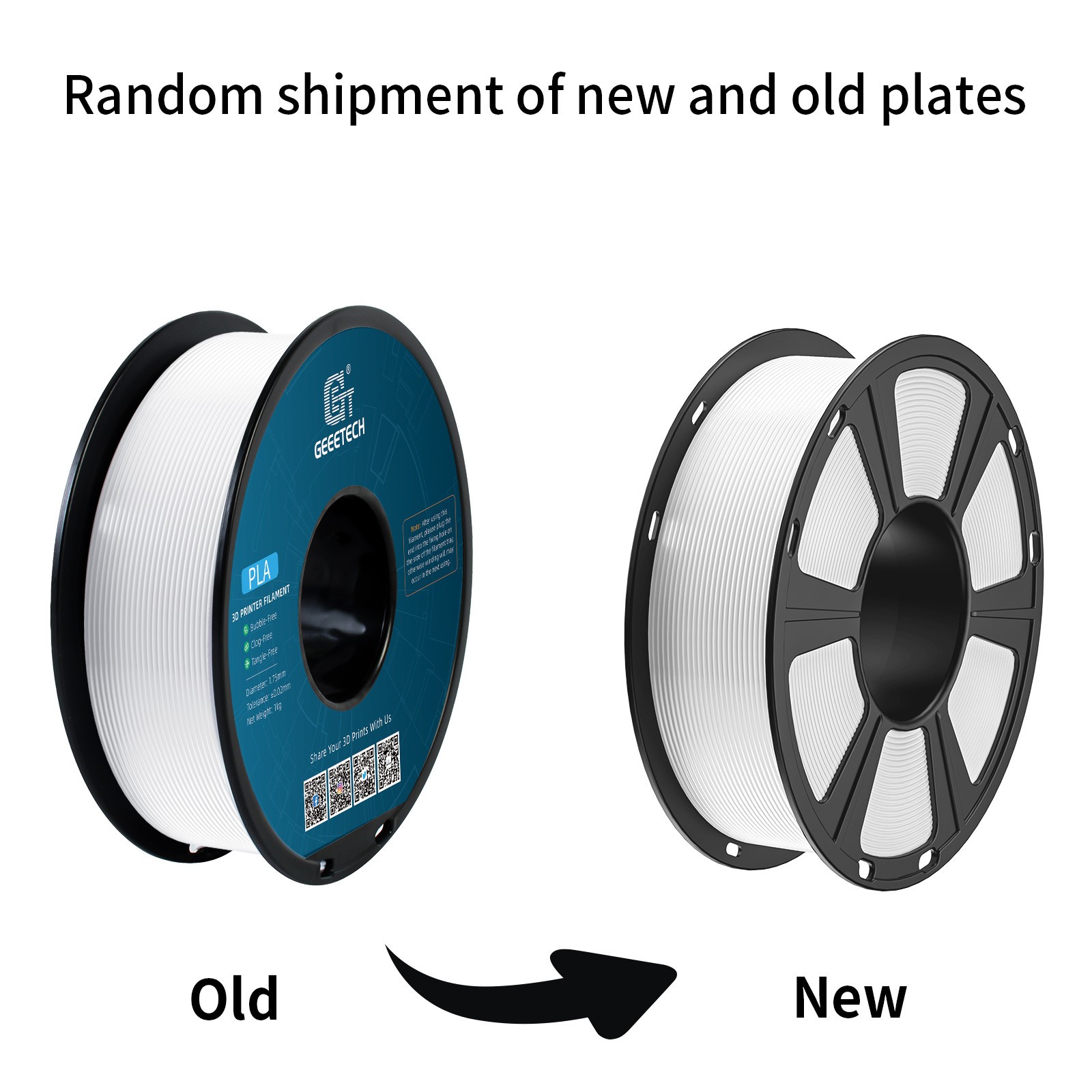 【Buy 4，Pay 3！(Order 4)】GEEETECH PLA 3D Printer Filament 1.75mm 1KG High Quality
