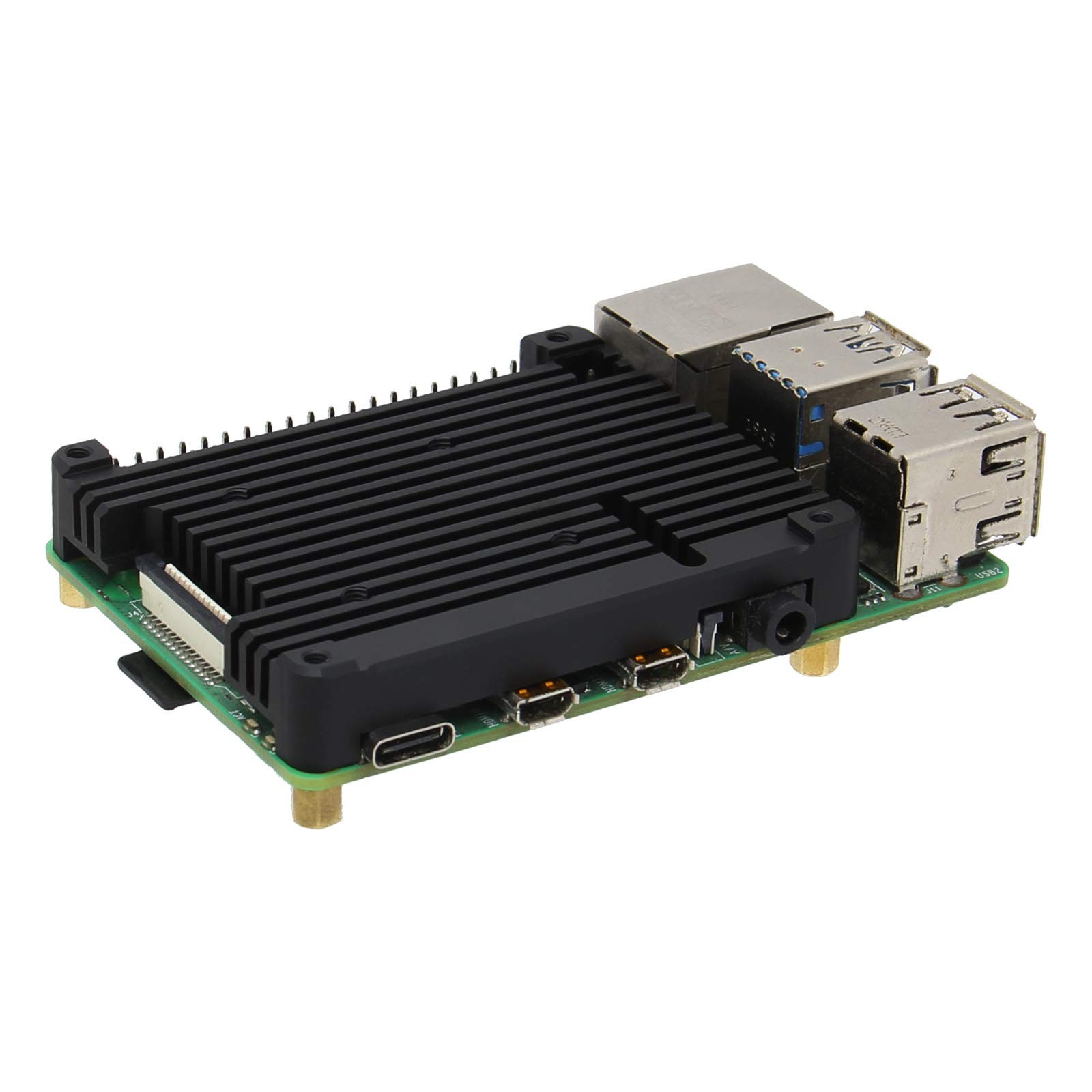11mm Thickness Embedded Heatsink P165-B for Raspberry Pi 4, Armor Aluminum Ra…