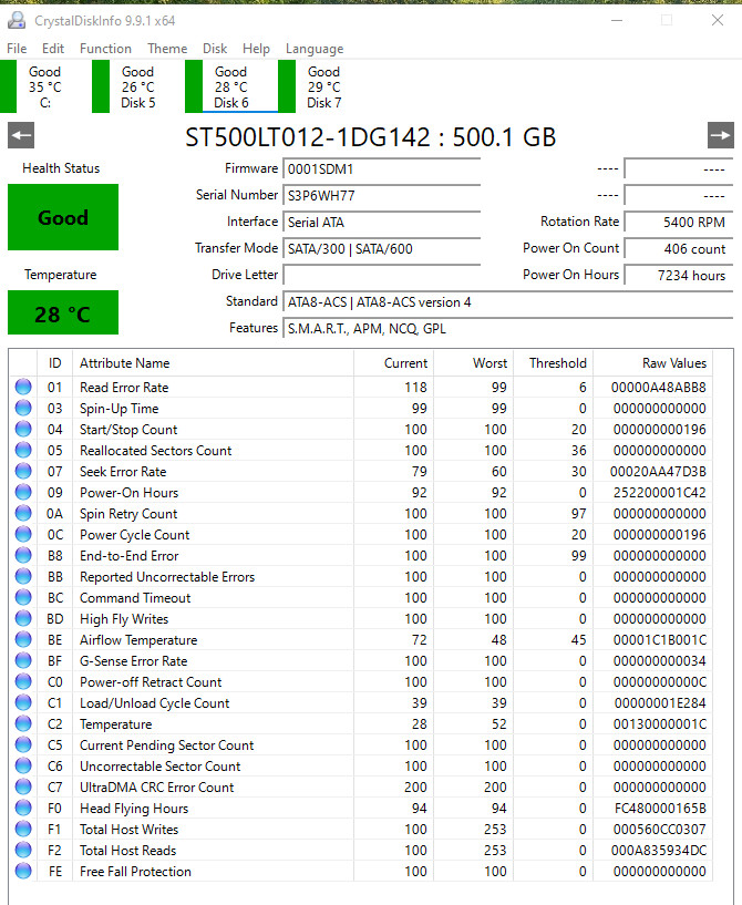 Seagate ST500LT012 Lot of 2 500GB 2.5″ SATA HDD Laptop Computer Drives Tested