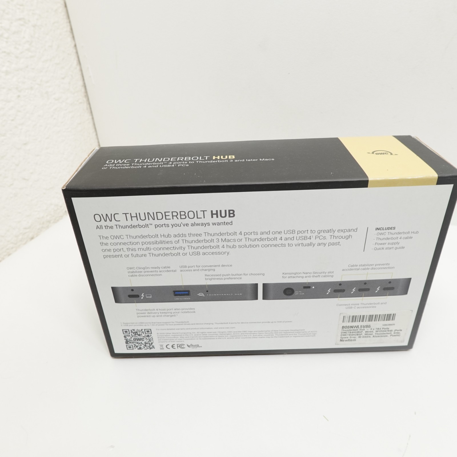OWC Thunderbolt Hub 5-Port USB-C Hub Docking Station OWCTB4HUB5P Space Gray
