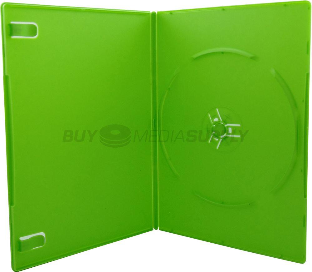 7mm Slimline Green 1 Disc DVD Case Lot