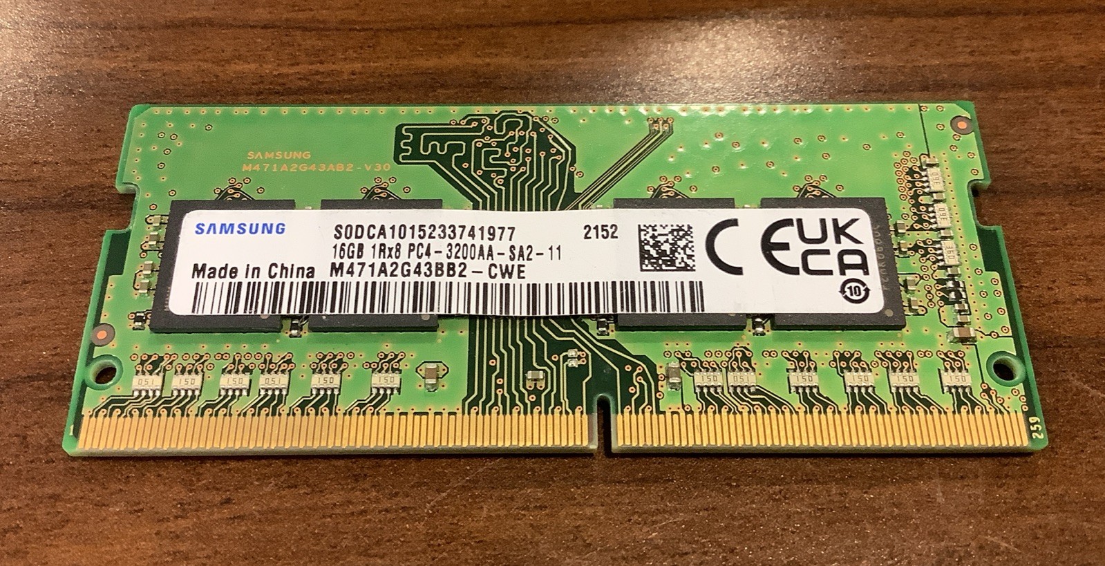 Samsung 16GB 1Rx8 SO‑DIMM DDR4 PC4‑25600 3200MHz Laptop RAM TESTED