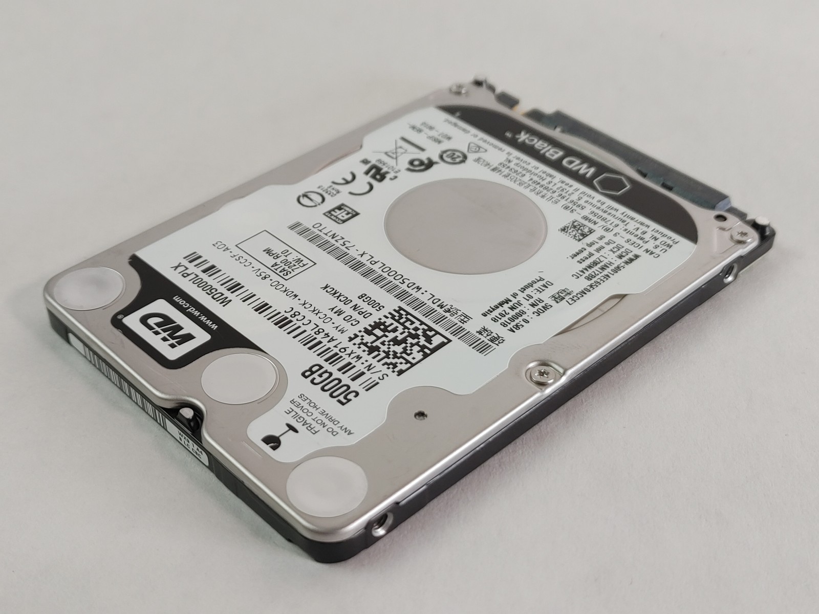 Western Digital WD Black WD5000LPLX 500 GB 2.5 in SATA III Hard Drive