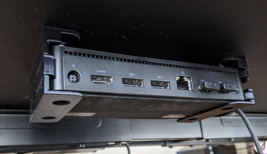 Under Desk Mount / Wall Mount Holder for Dell D6000 Docking Station