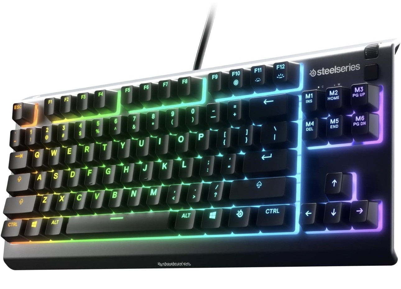 SteelSeries Apex 3 TKL RGB Wired Gaming Keyboard – Black – 64831