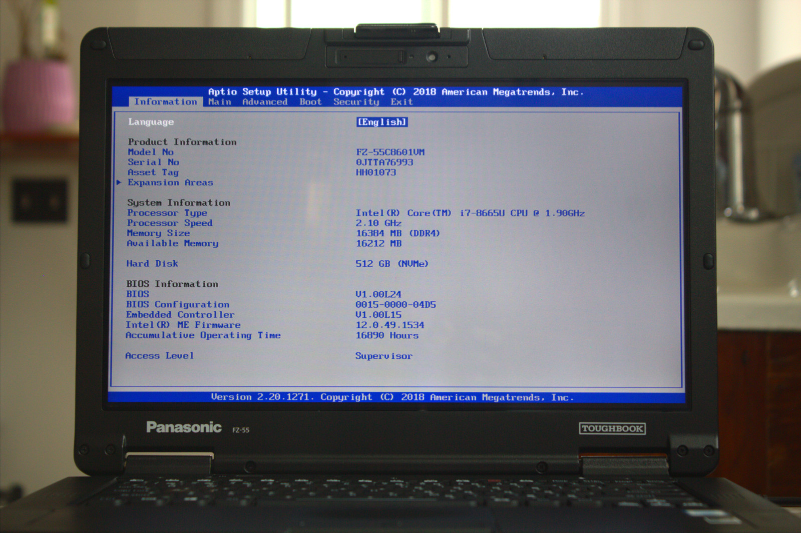 Panasonic Toughbook FZ-55 i7-8665U 512GB SSD 16GB RAM Touch 4G GPS New Battery