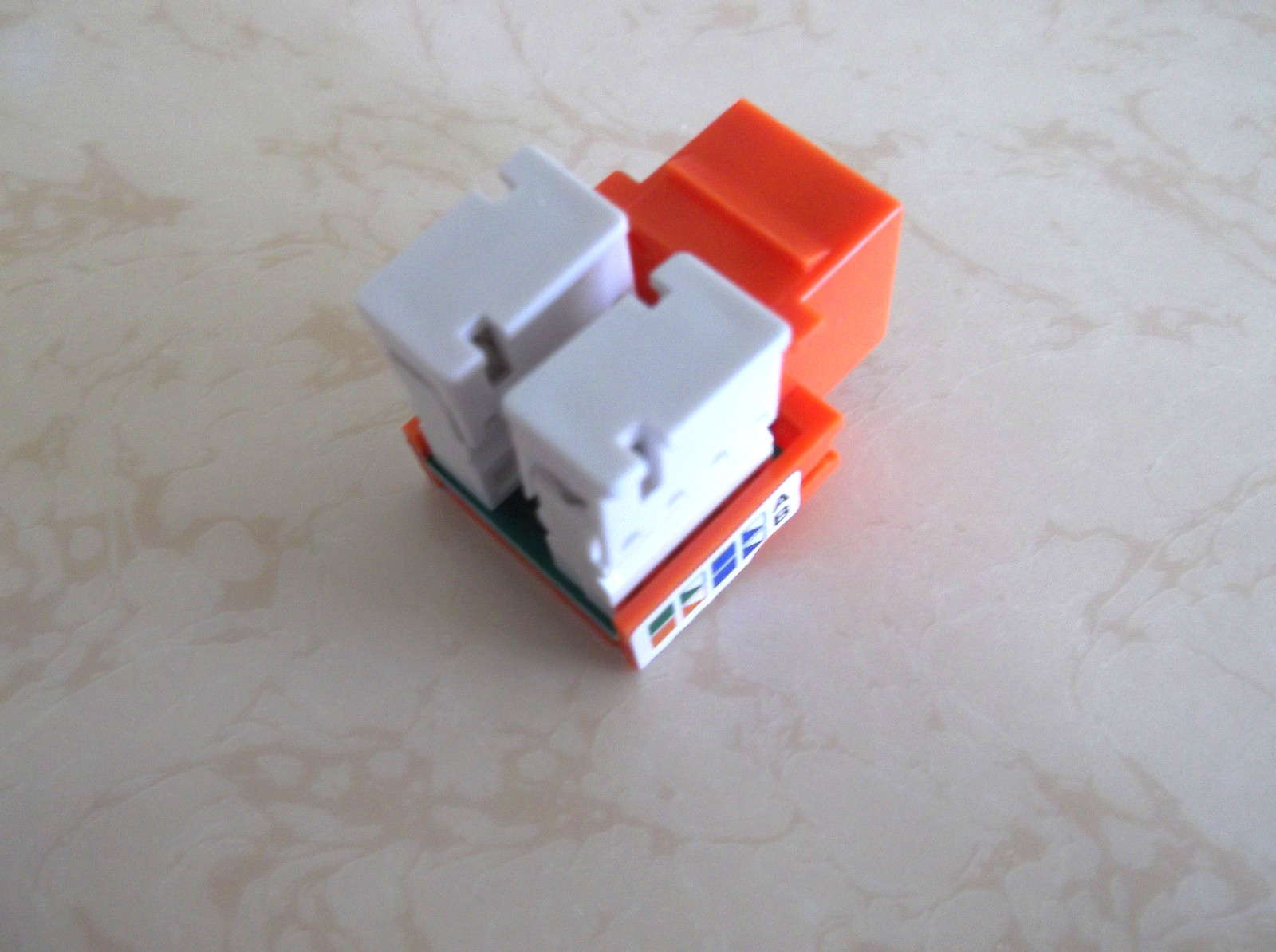 Cat5e Keystone Jack 110 in Orange 150 Pcs Pack Shipping from USA Tuff Jacks