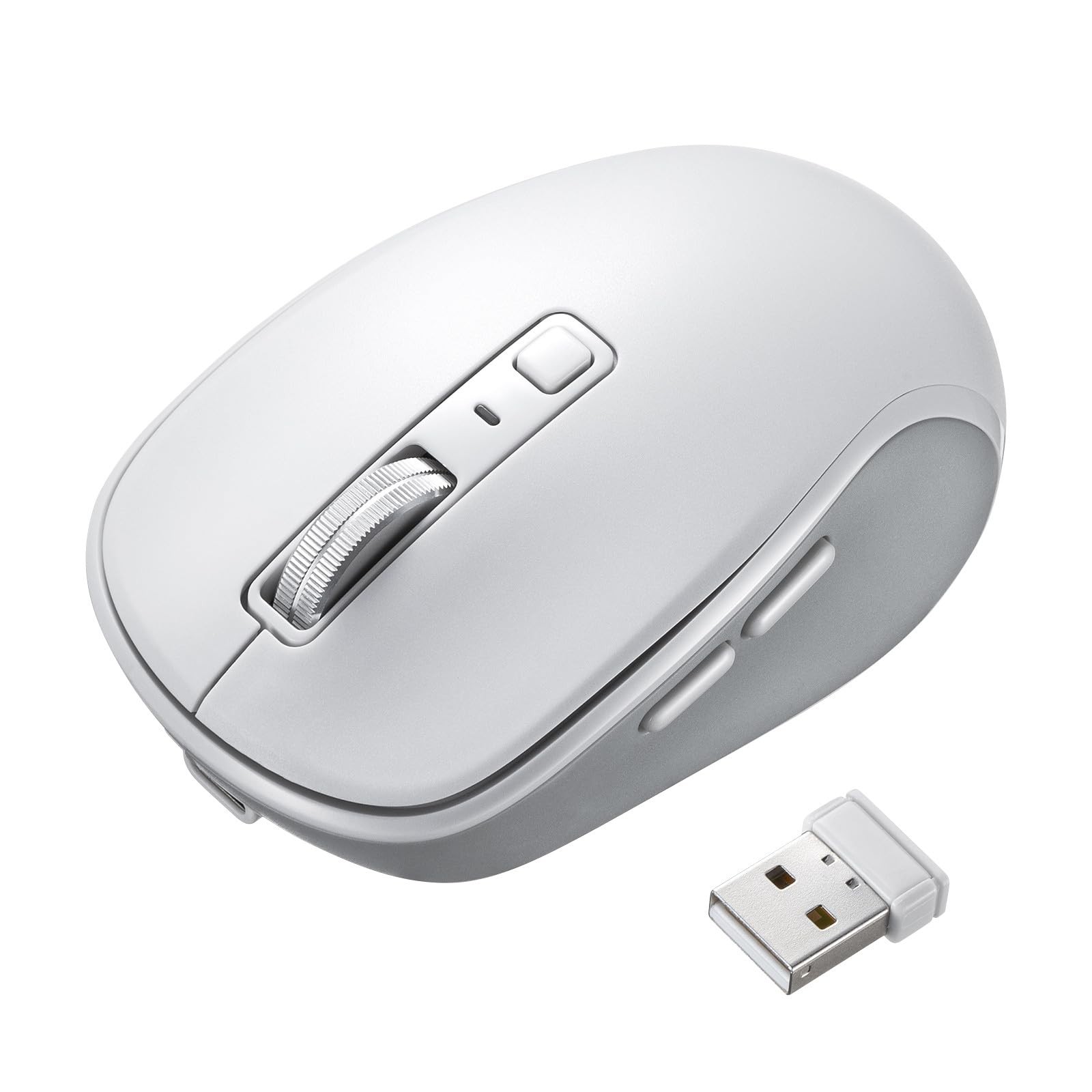 Sanwa Supply Silent Bluetooth Wireless Mouse MA-WBBS519W White
