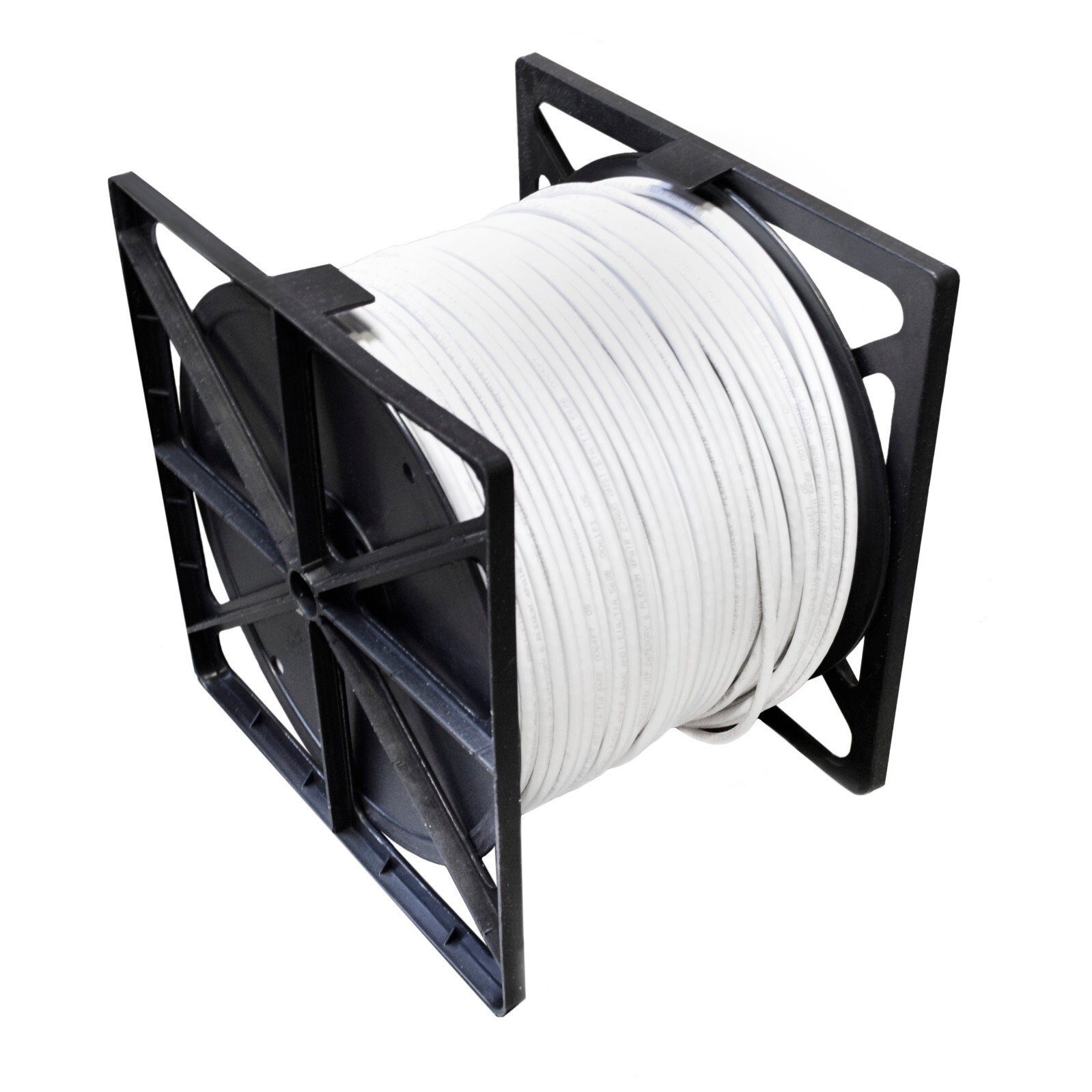 1000ft Cat6 Copper Plenum CMP Fluke Pass 550Mhz UTP Ethernet LAN Cable RIM White