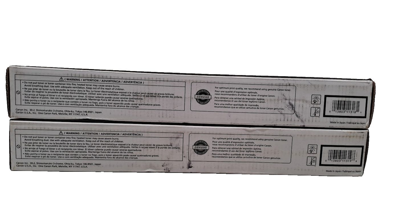 Lot of 2 New Canon GPR-33 Toner Cartridge Magenta, and Cyan