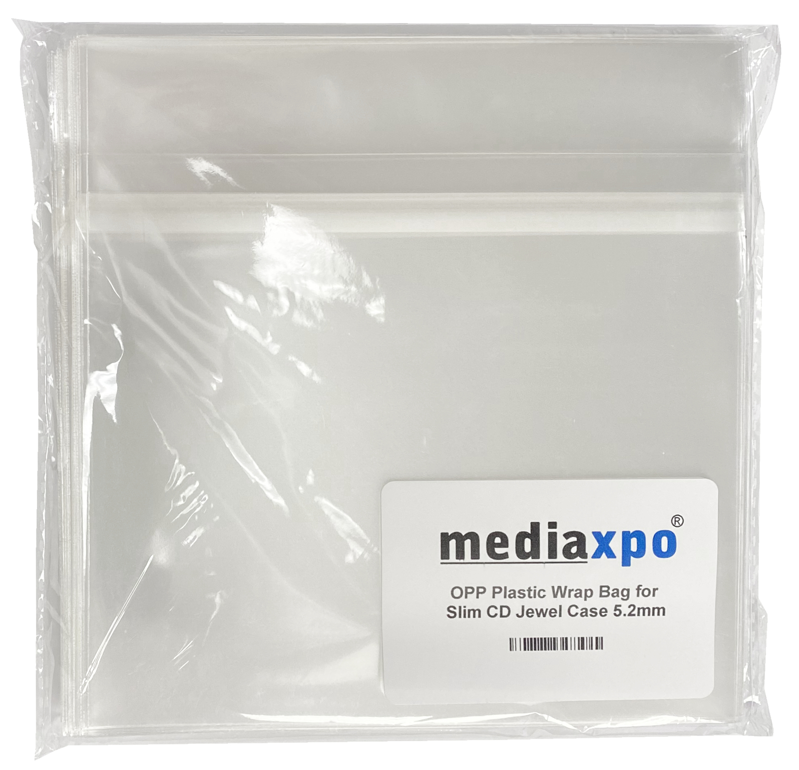 OPP Plastic Wrap Bag for Slim CD Jewel Case 5.2mm Lot