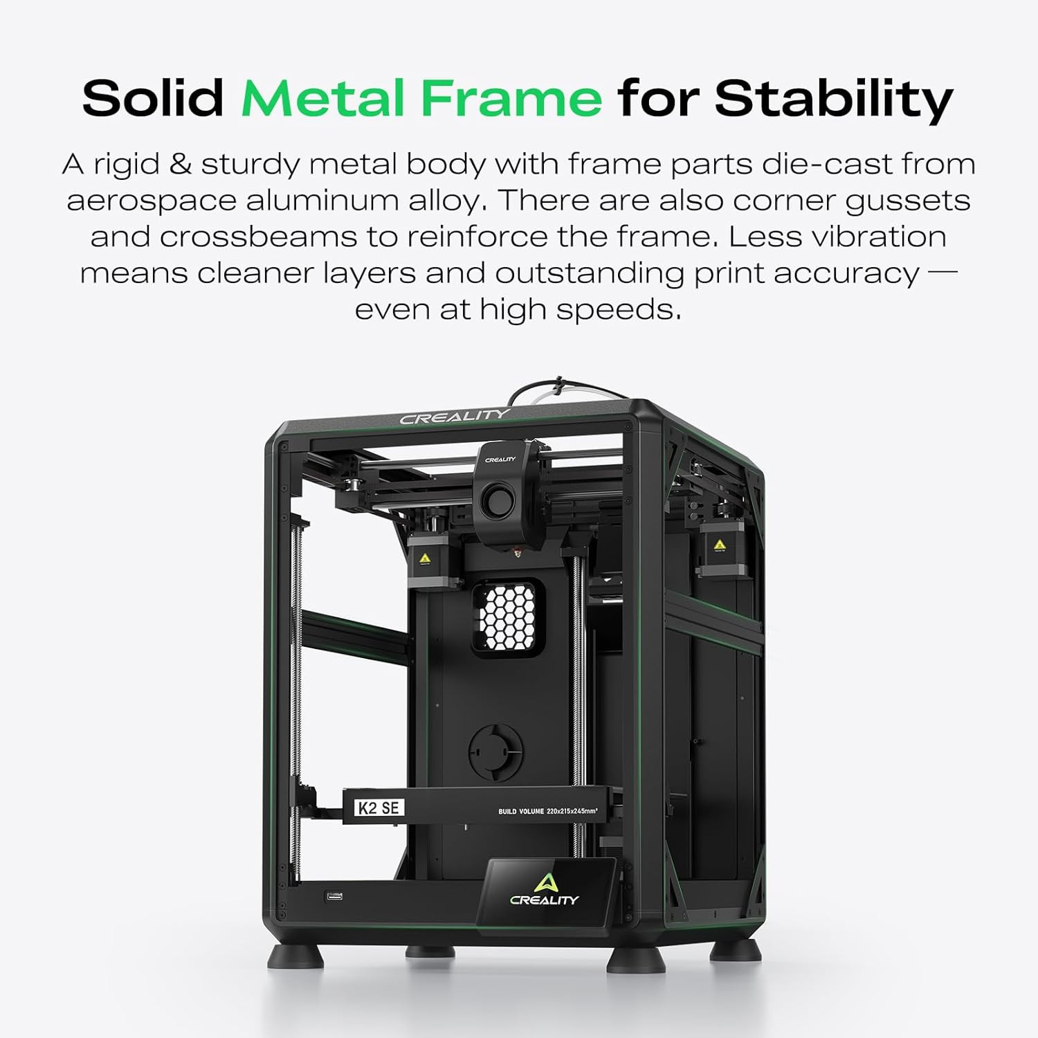 Refurbished Creality K2 SE 3D Printer 500mm/s Speed Support Multi Color Need CFS