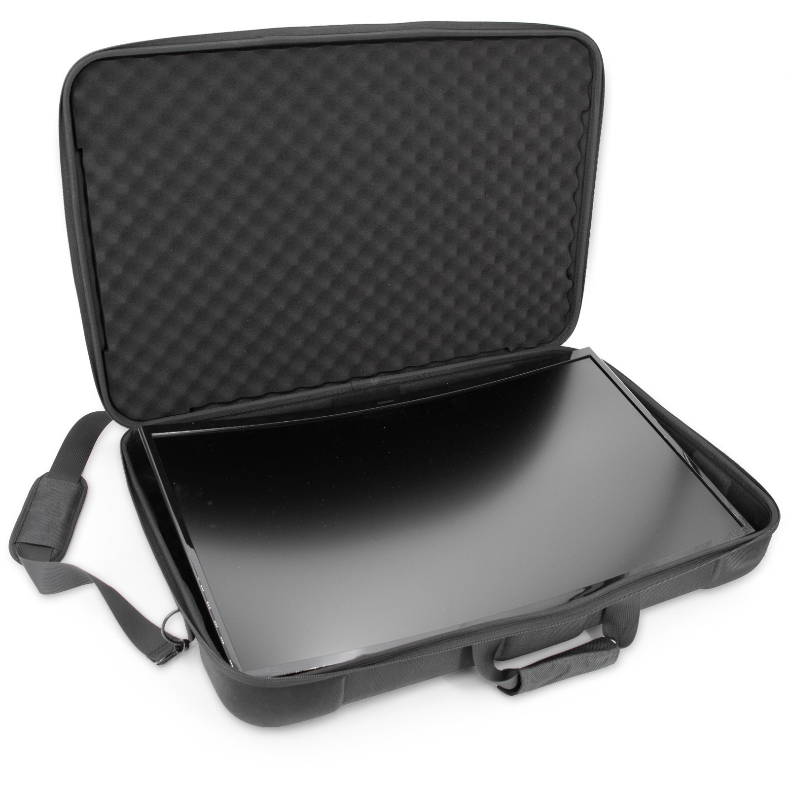 CASEMATIX Portable Monitor Case 24″-29″ – Hard Shell EVA with Foam & Storage