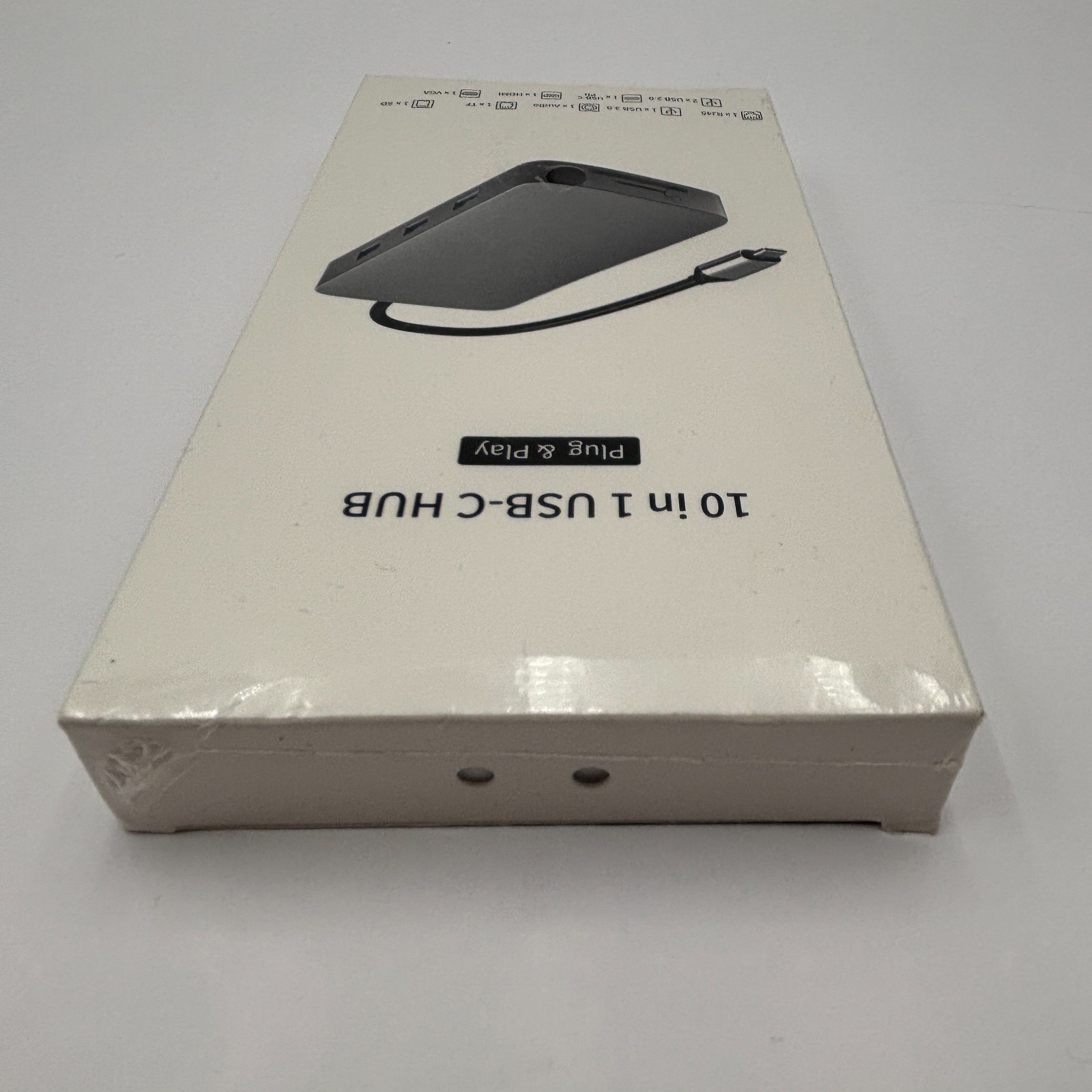 Lot of 10 Plug and Play 10-in-1 – USB-C Hub – Gray – New Sealed – Ships Free