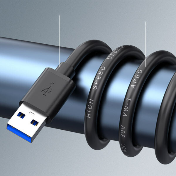 USB 3.0 A Male to A Male Cable Data Transfer Super Speed Power Charger Metal 3FT