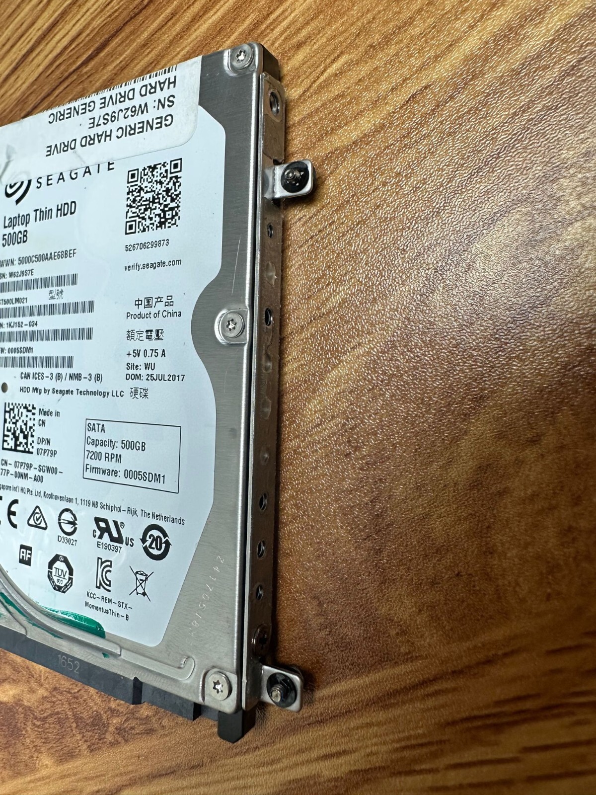 5 PACK ! Hard Drive, SATA ,2.5″ in , 500GB HDD, Slim Form 7mm Seagate/WD/Toshiba