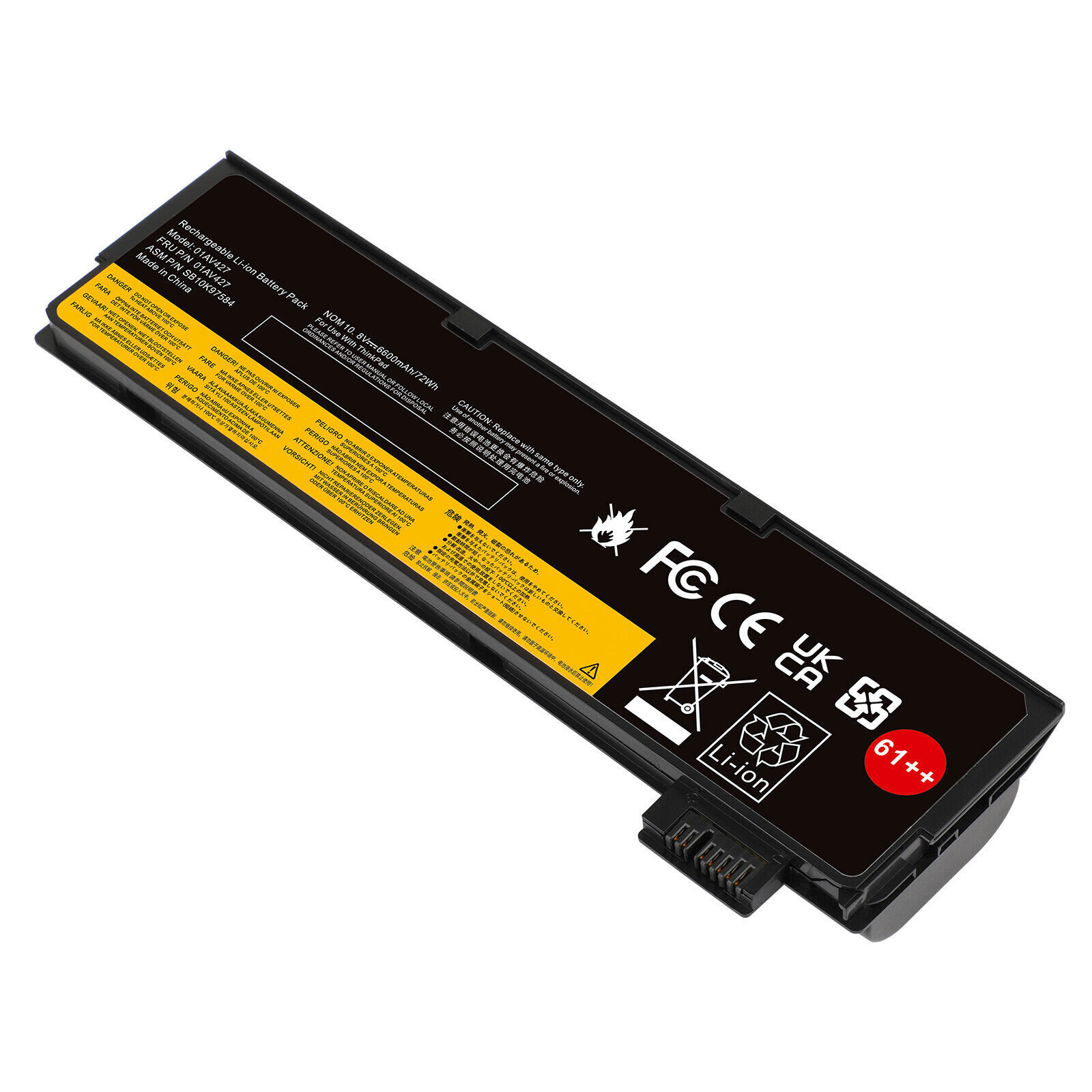 61++ Battery for Lenovo ThinkPad T470 T480 T570 T580 01AV423 01AV424 01AV422
