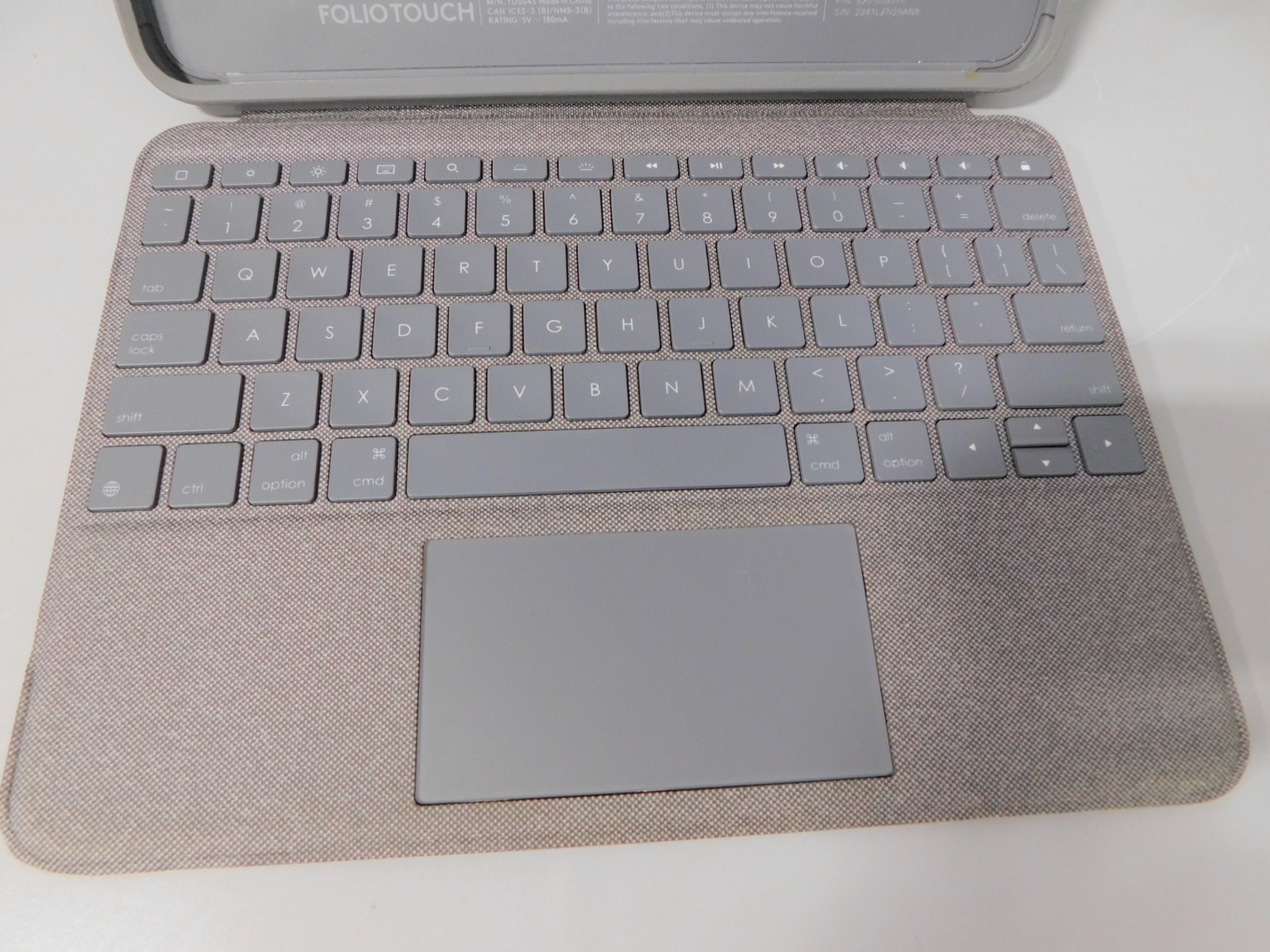 Logitech Folio Touch Keyboard Case iPad Air 11-inch M2 4th 5th Gen Gray YU0043