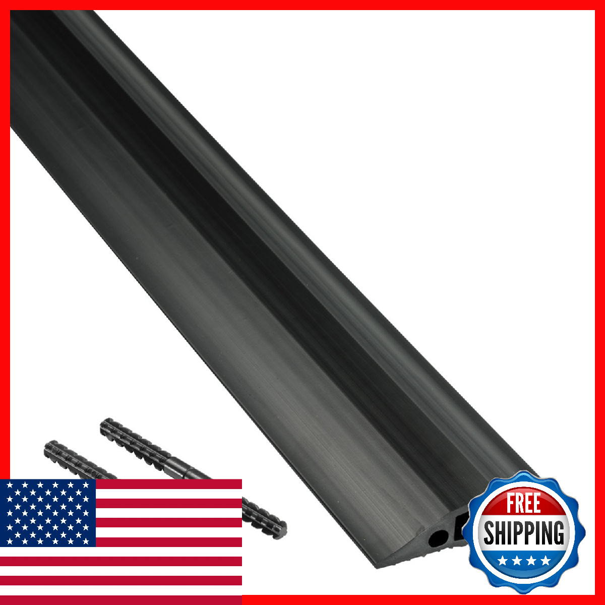 D-Line 30Ft Floor Cover Made In Usa Linkable Cable Protector Hide Extension