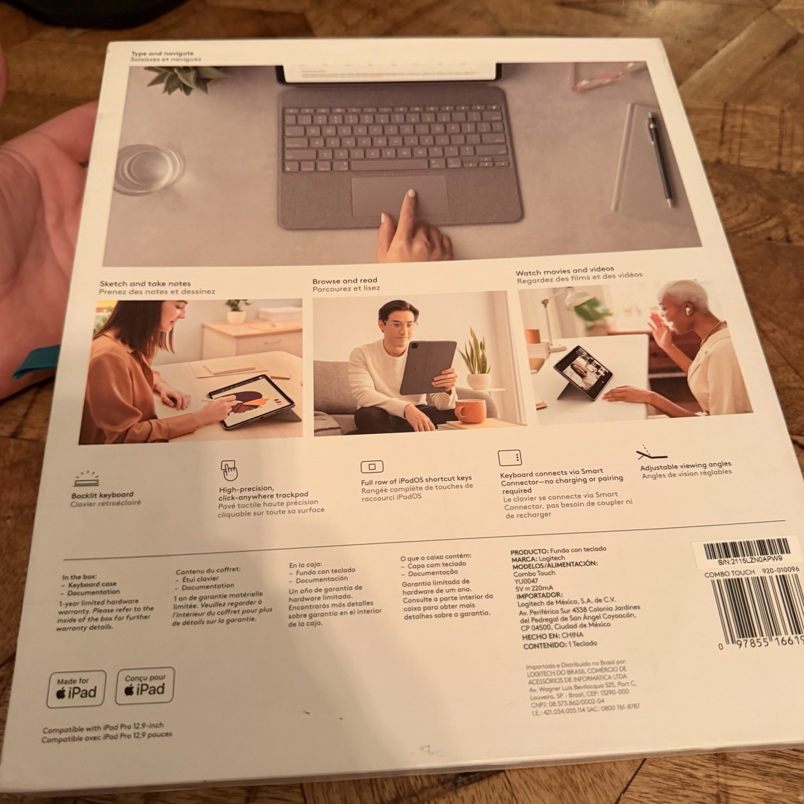 Logitech Combo Touch Keyboard Case/Folio for iPad Pro 13 M4 Brand New In Box!!