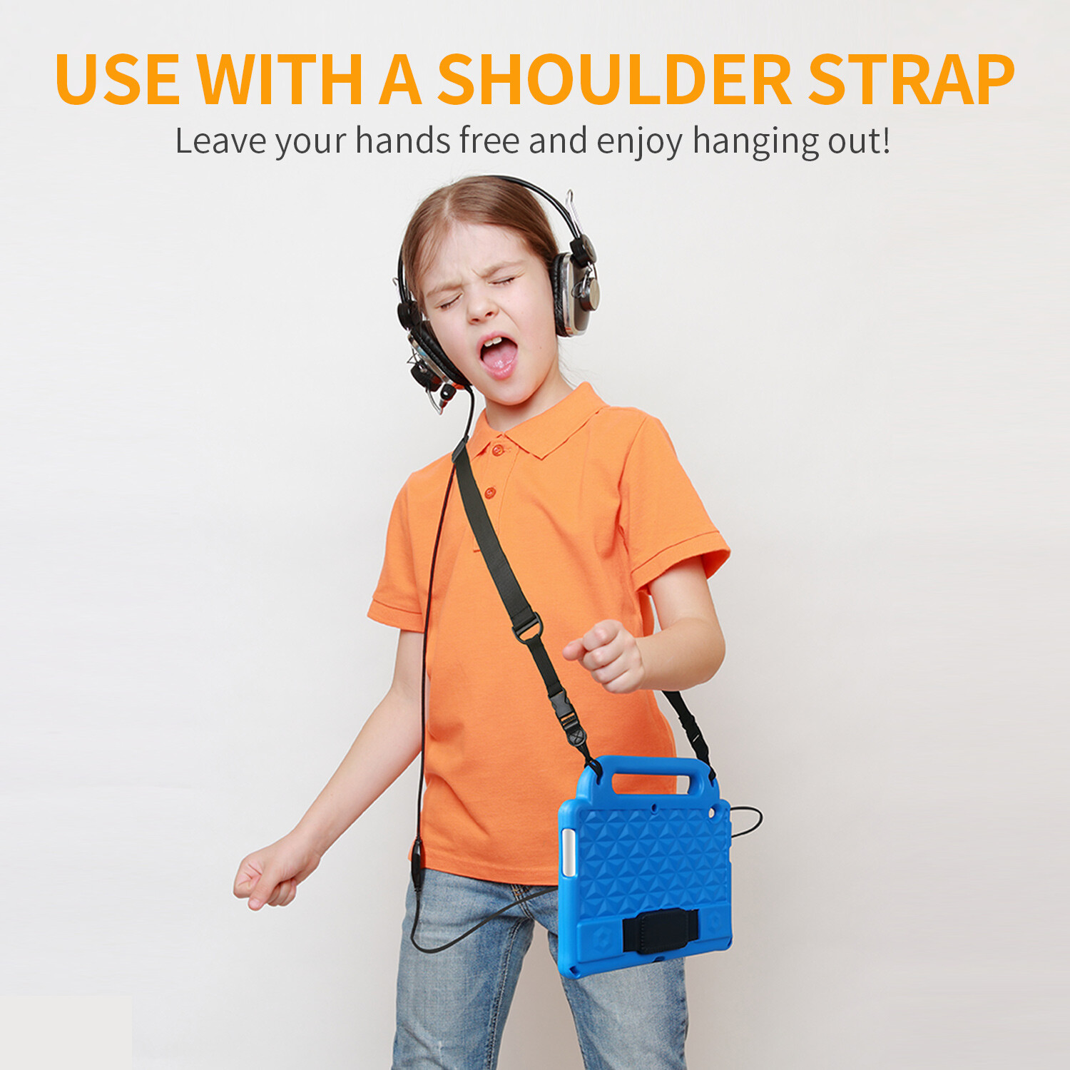 Shockproof Case With Shoulder Strap Cover For iPad 5th 6th 7th 8th 9th Gen Mini
