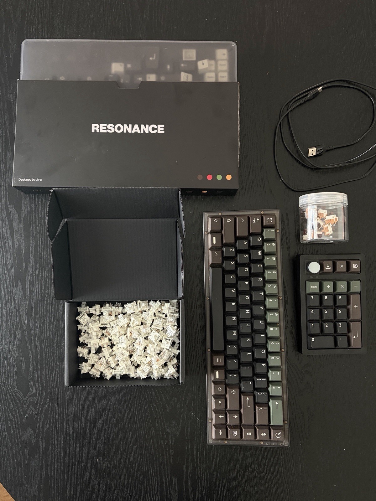 NovelKeys NK65 (Smoke) Hot-Swap w/ Wireless 10-Key Numpad + Extra Misc Switches