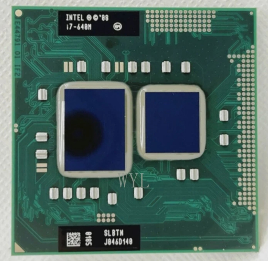 Intel Core i7-640M 2.8 GHz 4M Dual Core Processor Laptop CPU G1 SLBTN Socket G1