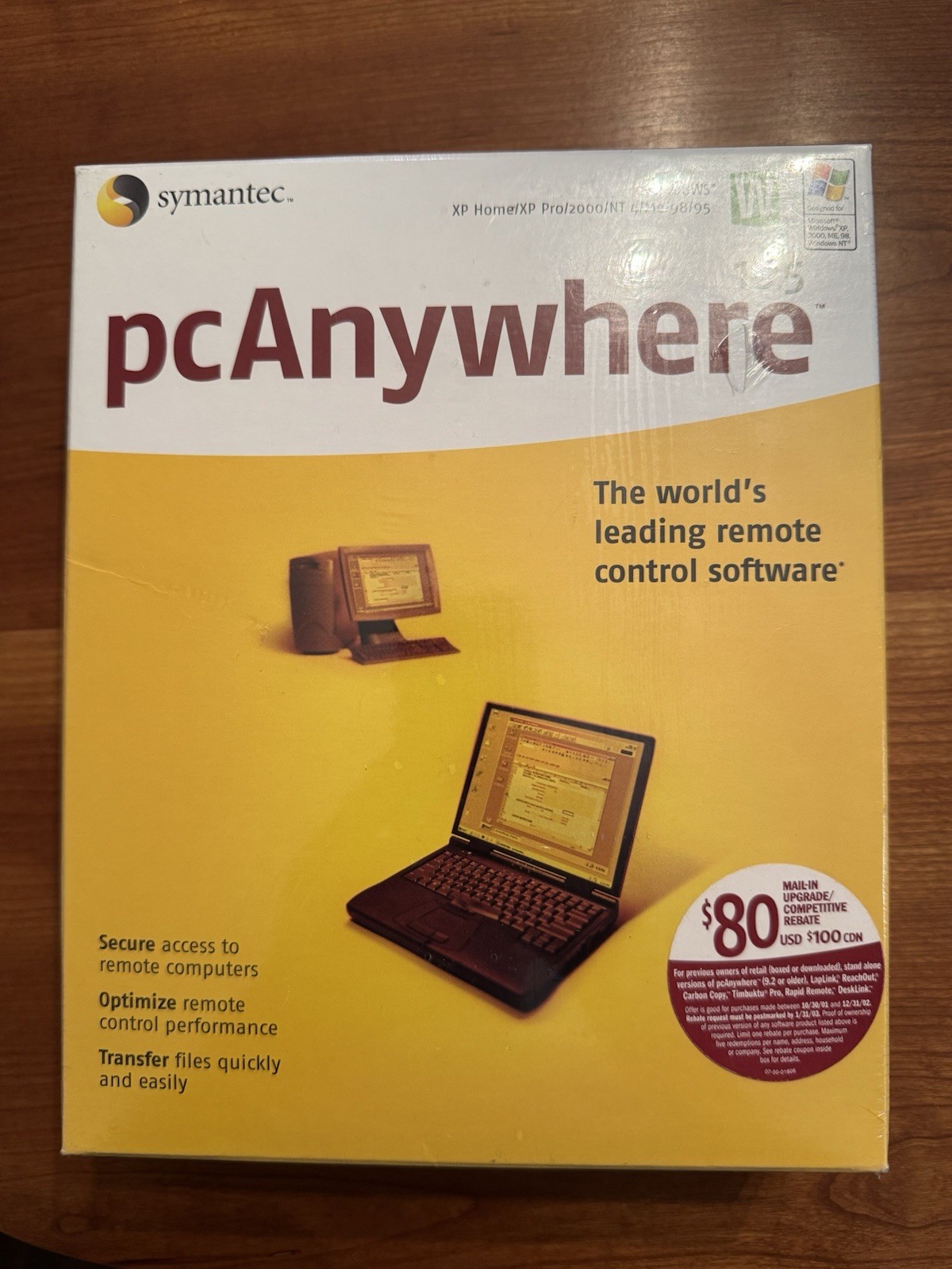 Symantec pcAnywhere 10.5 – NIB – Shrink Wrap Sealed – Vintage