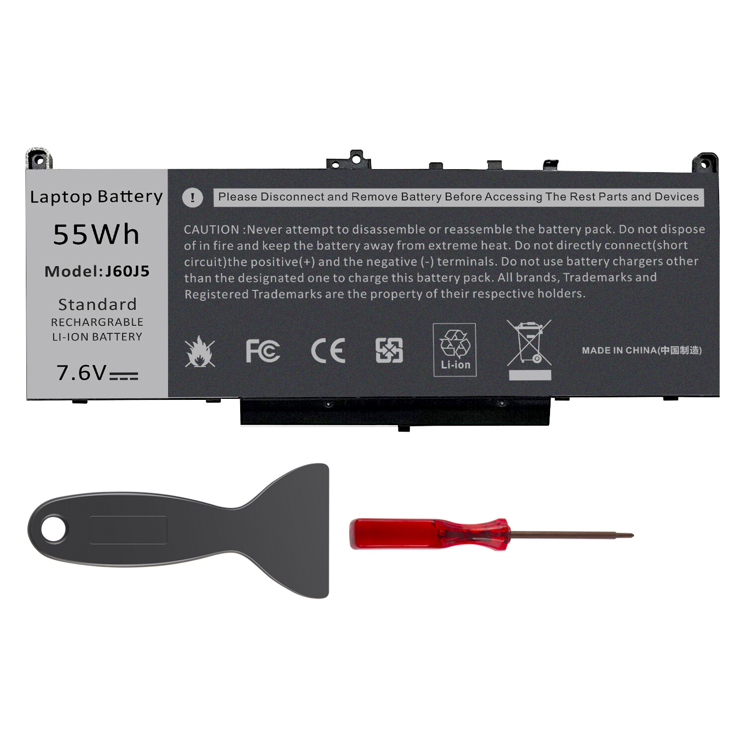 E7470 E7270 Battery for Dell Latitude E7470 E7270 7470 7270 J60J5 7.6V-55Wh