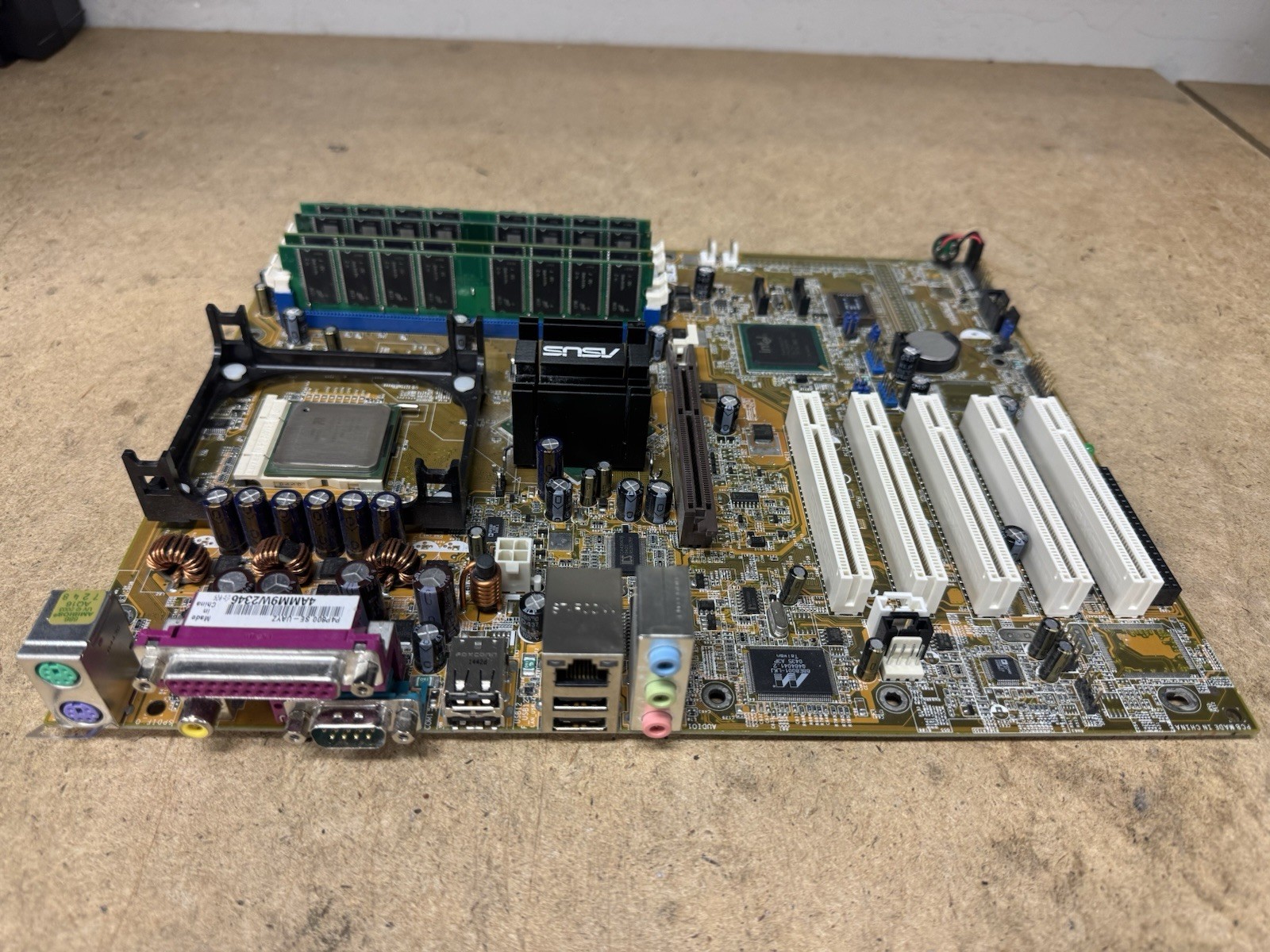 Asus P4P800 SE Mobo + Intel Pentium 4 3Ghz CPU + 4GB DDR1 RAM + HD9600 128MB GPU