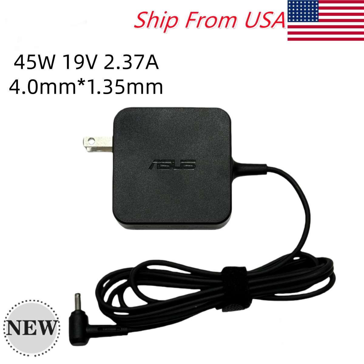 OEM Genuine 45W 19V 2.37A Adapter Laptop Charger For ASUS ADP-45BW 4.0mm*1.35mm