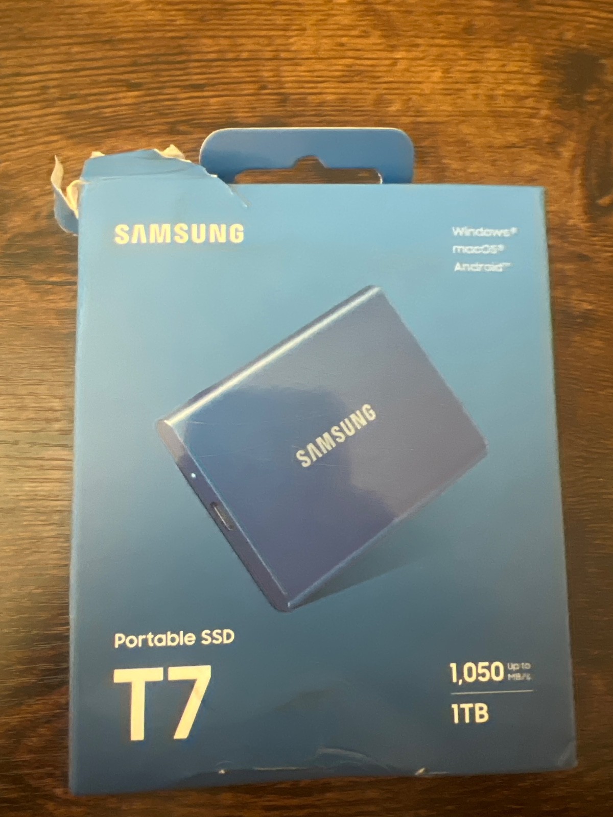 Samsung T7 ‎MU-PC1T0T Portable SSD External Solid State Drive 1TB – Titan Gray