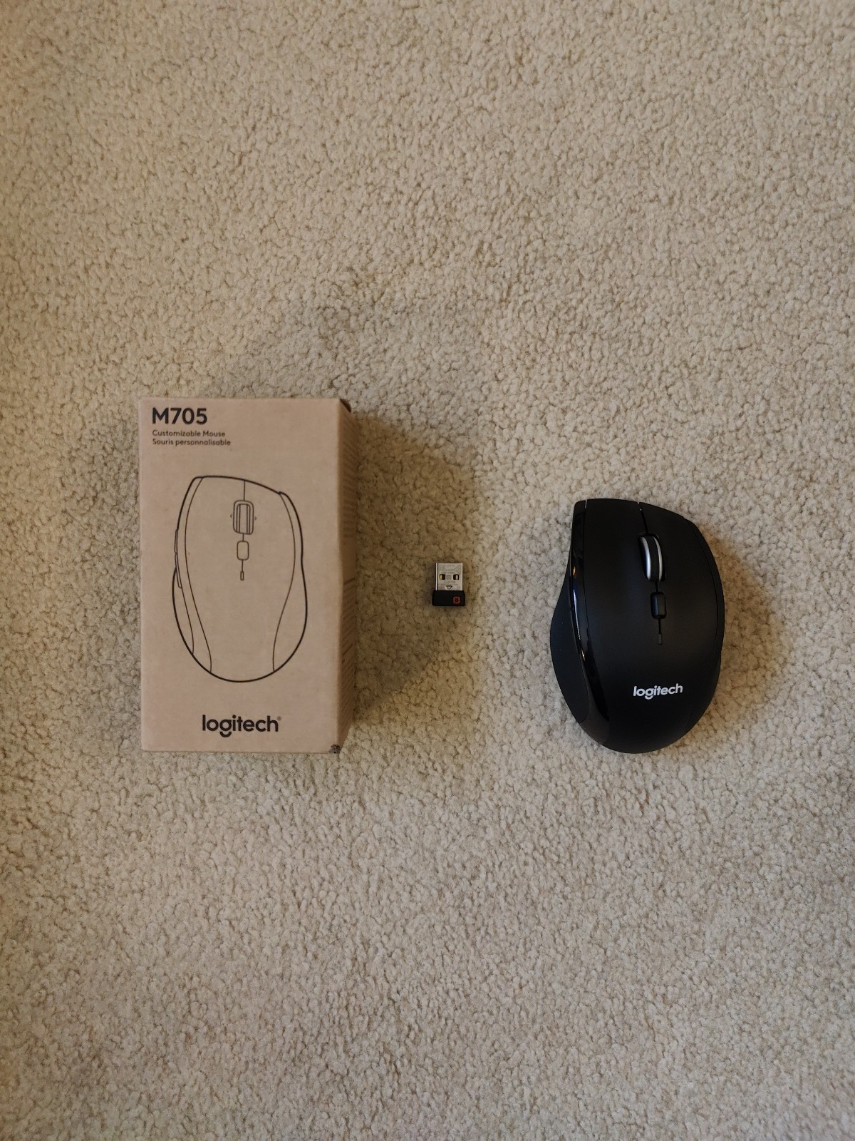 Logitech M705 Marathon Wireless Mouse – Black