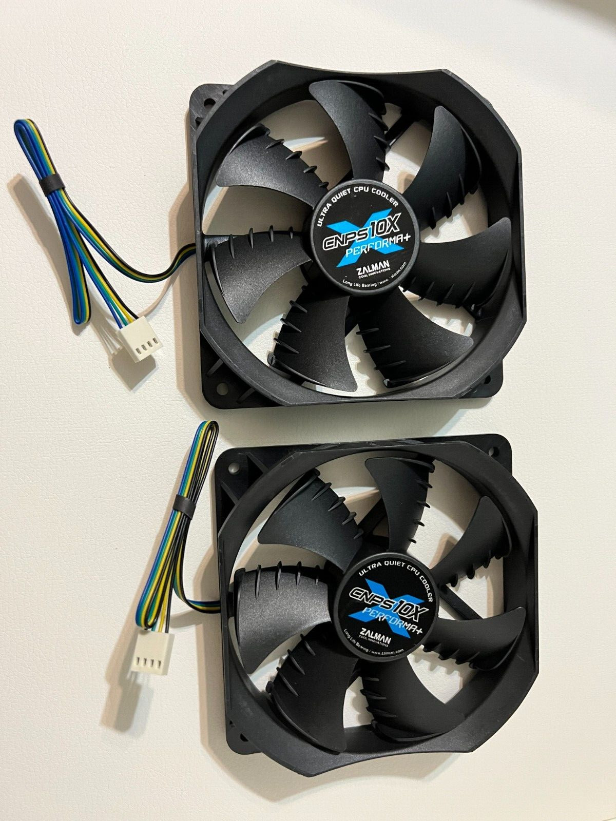 2X Zalman PERFORMA+ 120mm Fan case RADIATOR 4 Pin PWM 12V 0.20A,ORIGIN