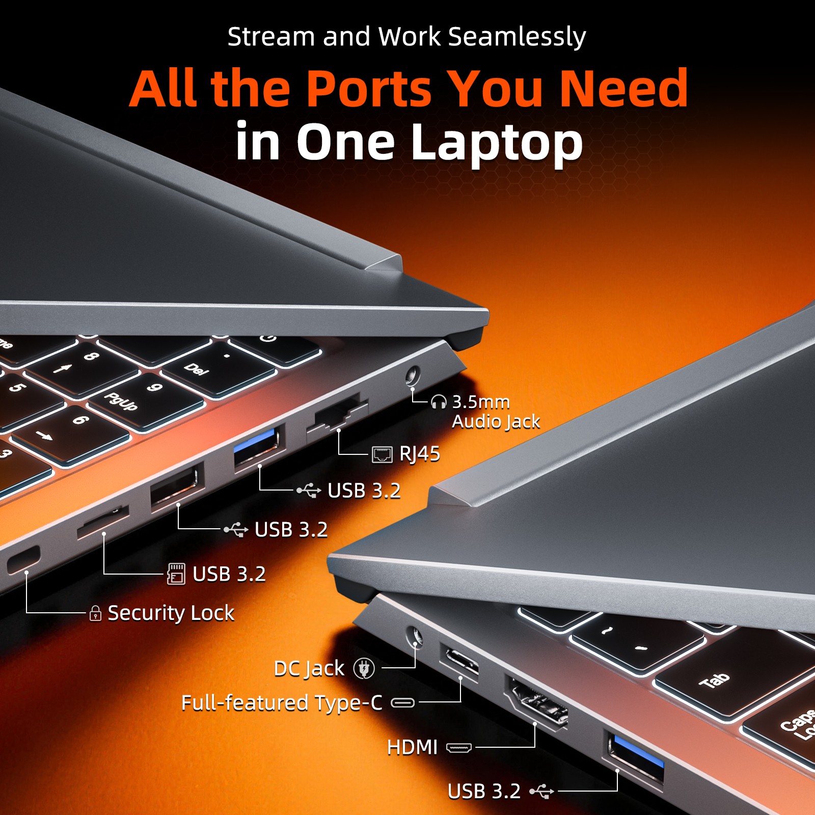 2026 SGIN Laptop Computer 15.6 inch Intel Quad-Core Processor 16GB RAM 512GB SSD