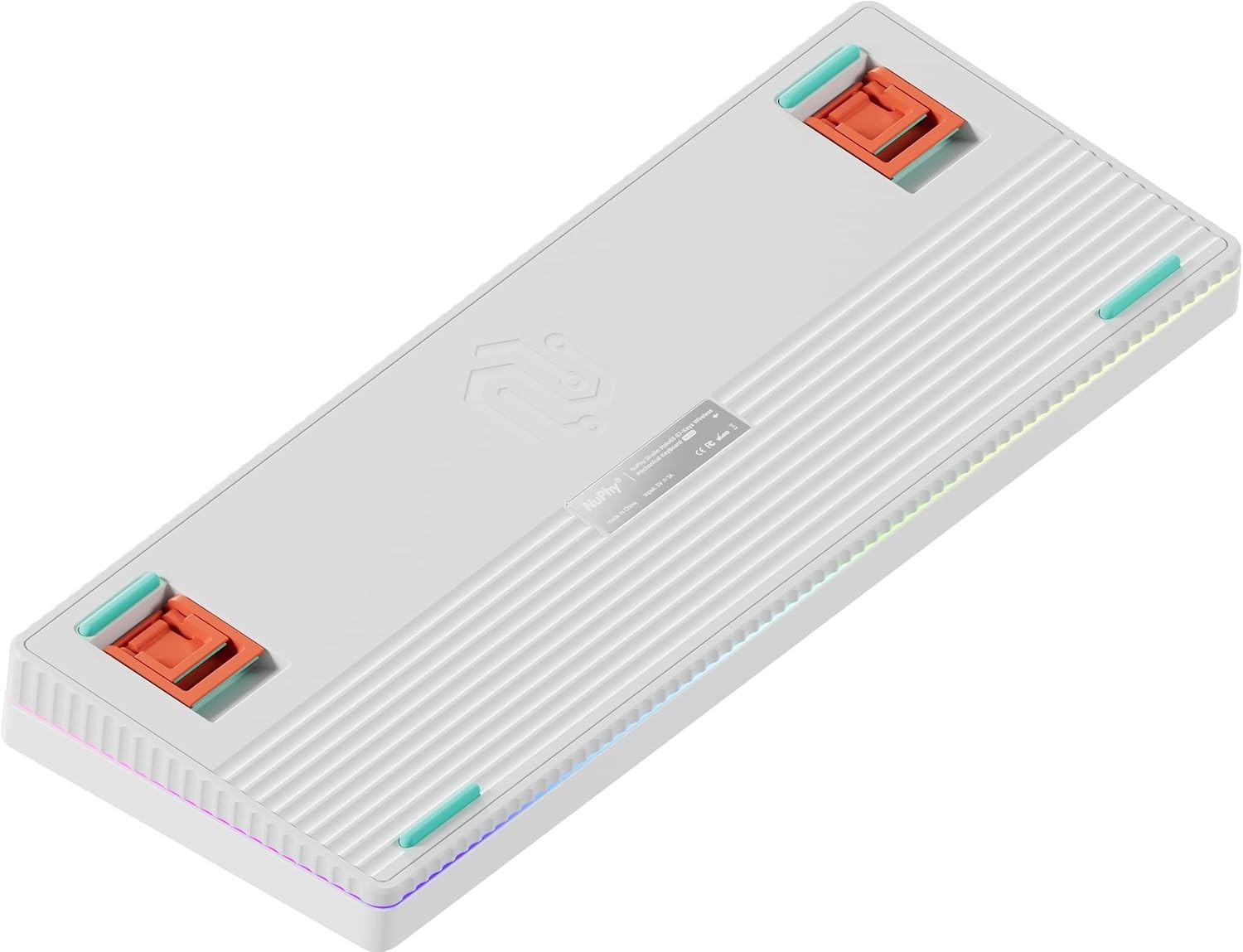 NuPhy Halo65 65% Wireless Keyboard Baby Raccoon Switch Hot Swap RGB White NEW