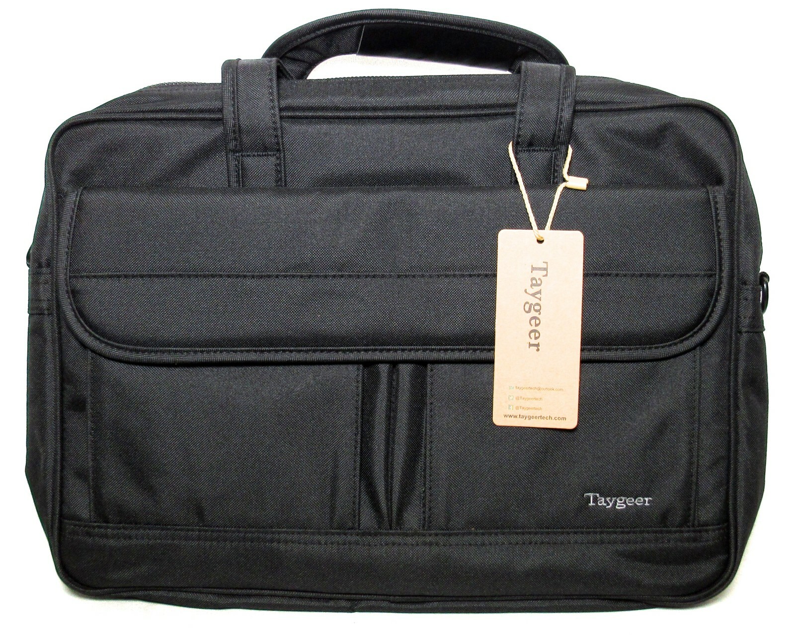TAYGEER Laptop Bag 15.6″ Business Briefcase Messenger Shoulder Bag Black >NEW<