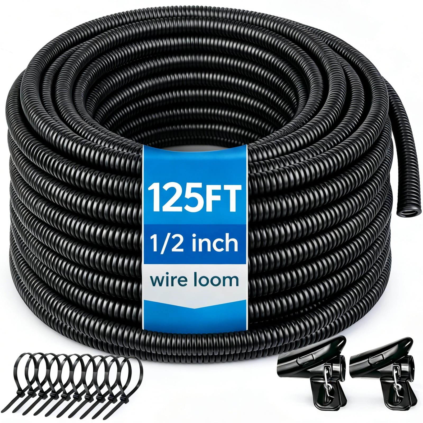 Automotive Wire Loom Flame Retardant Split Wire Loom Tubing Assortment Wiring Lo