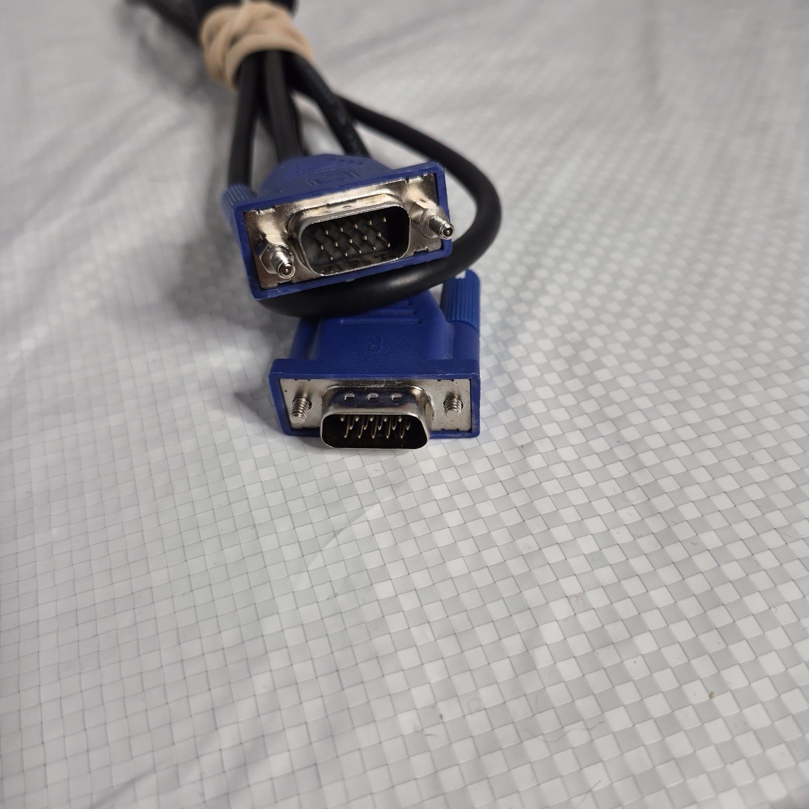 VGA/SVGA D-Sub Male to Male Monitor Cable Black Blue