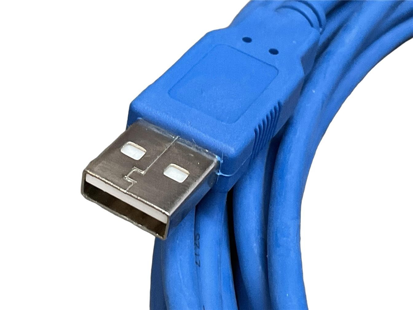 NEW 15ft USB 2.0 A Male to B Male 28/24AWG Data transferUSB Printer Blue Cable