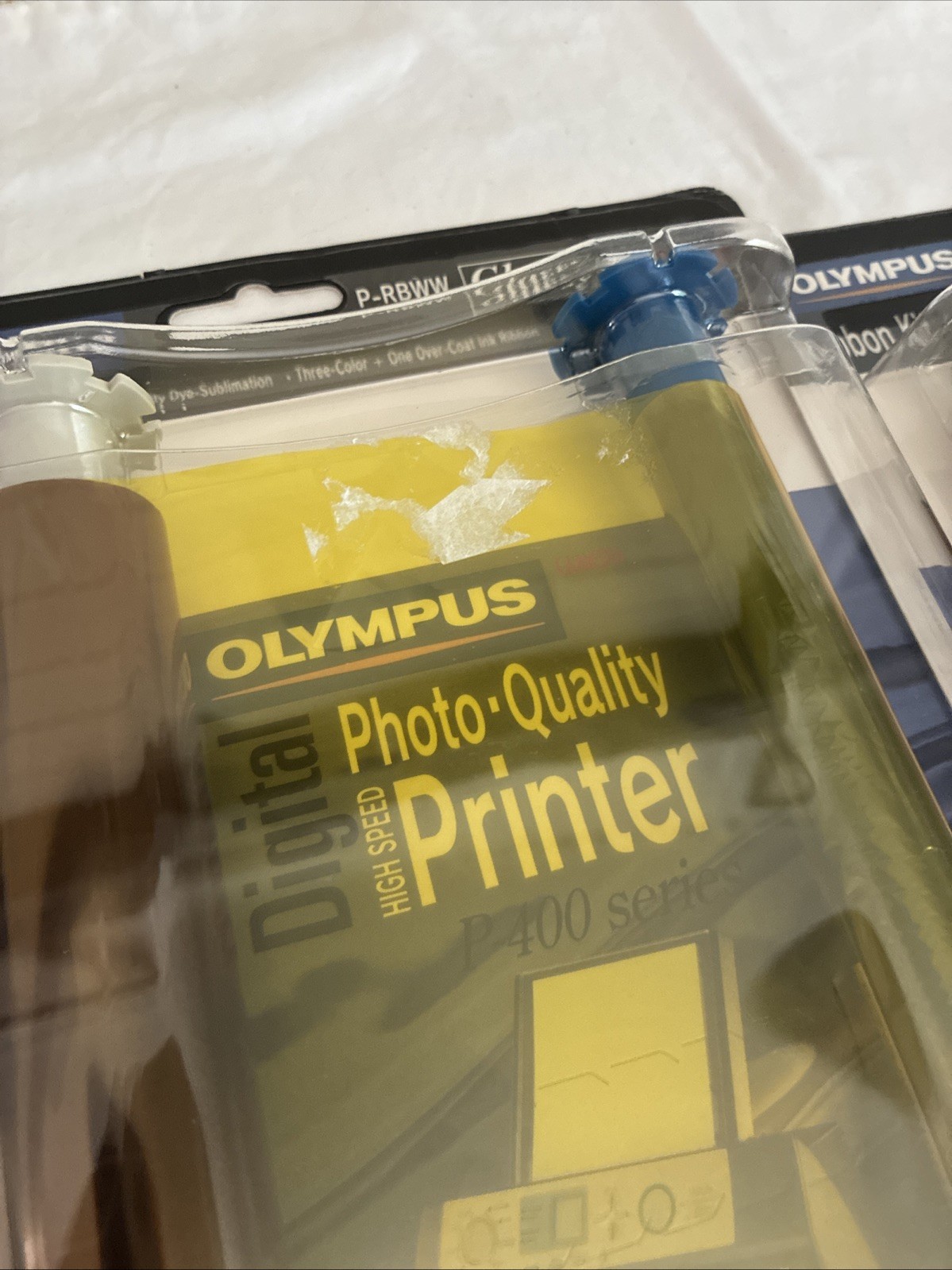 (2) Olympus P-400 Series Ribbon Kit P-RBWW Glossy Photo Print 50 Sheets