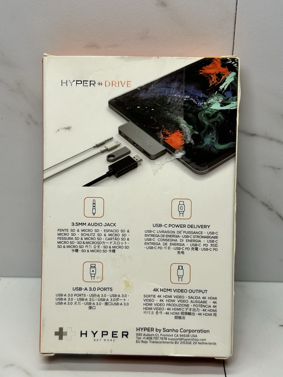 Hyper HyperDrive 4-in-1 USB-C Hub for iPad Pro 2018/2020, Space Gray