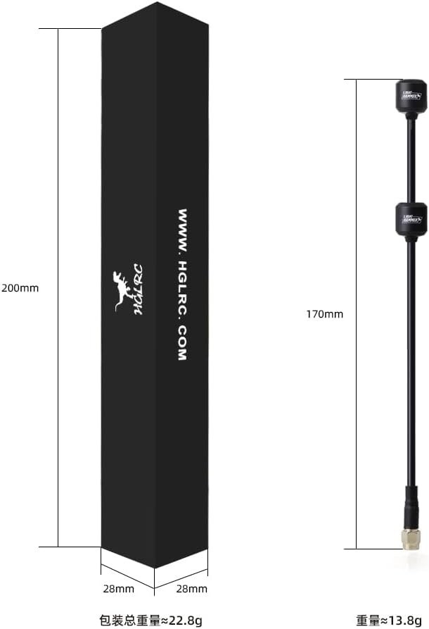 High-Performance 5.8G Dual Antenna with SMA Connector – 30% Better Coverage