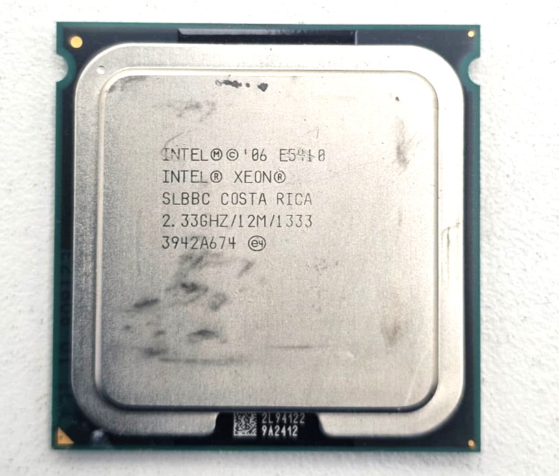 Intel Xeon Processor 06 E5410 SLBBC COSTA RICA 2.33GHz/12M/1333 3942A674 Tested.