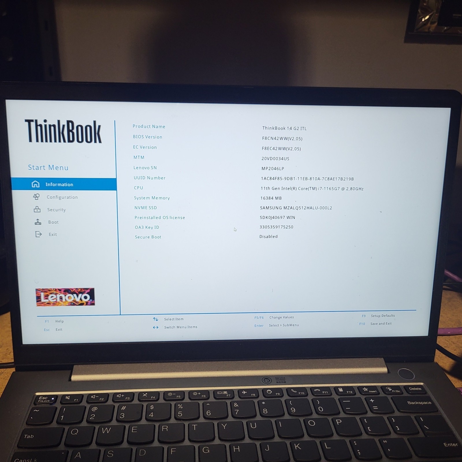 Heavily Worn Lenovo ThinkBook 14 G2 ITL Intel i7-1165G7 2.8GHz 16GB 512GB SSD