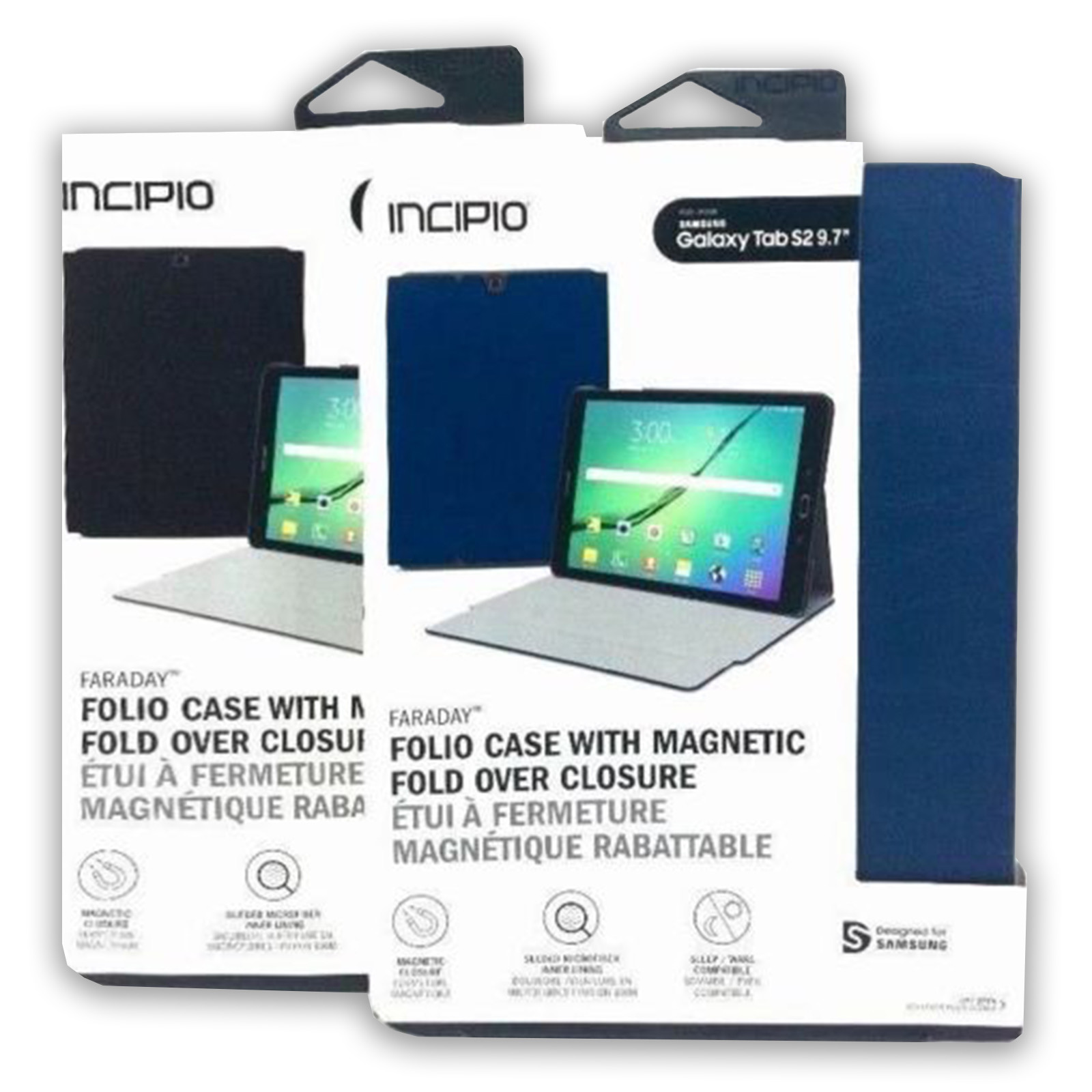 Incipio Faraday Folio With Magnetic Closure Case for Samsung Galaxy Tab S2 9.7″